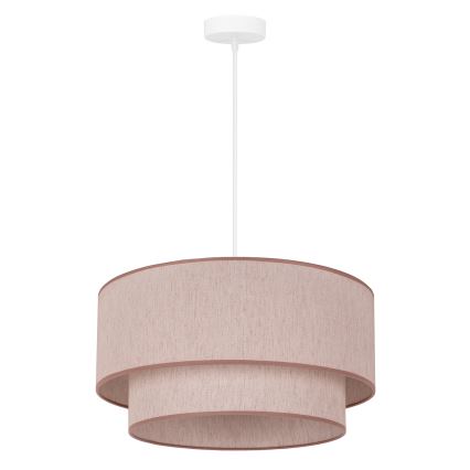 Duolla - Żyrandol na lince BOHO 1xE27/40W/230V śr. 45 cm beżowy