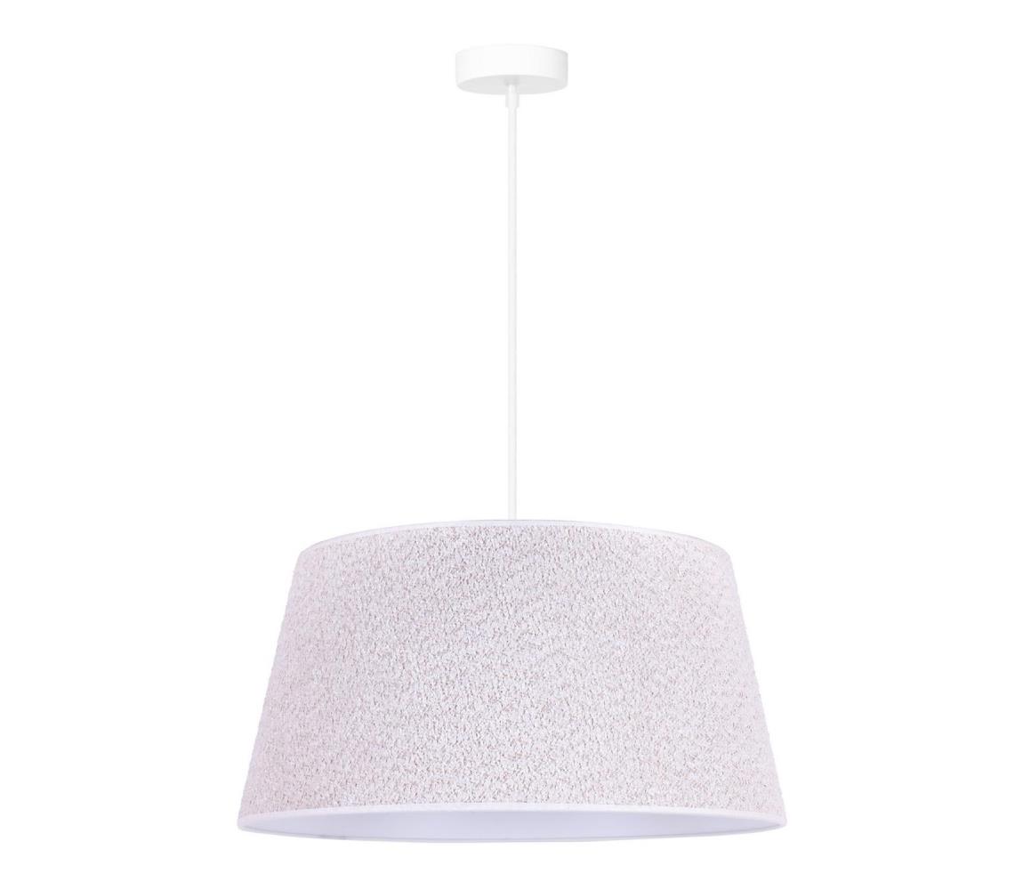 - Żyrandol na lince BOUCLE 1xE27/15W/230V śr. 50 cm biały