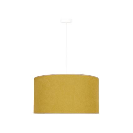 Duolla - Żyrandol na lince BRISTOL 1xE27/15W/230V śr. 45 cm żółty/biały