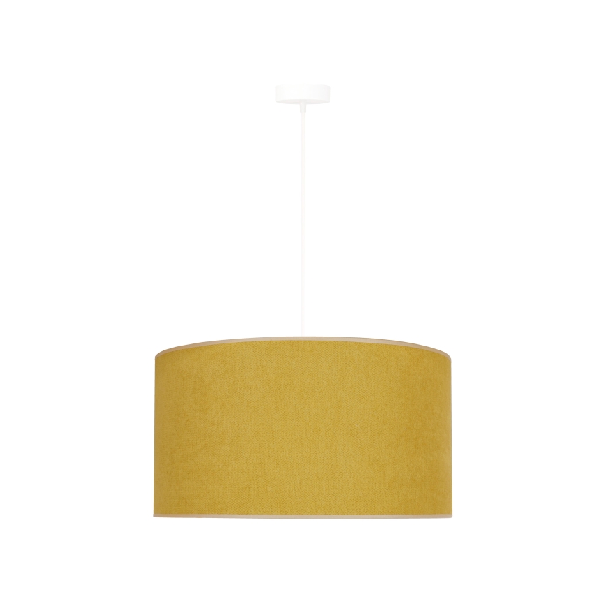Duolla - Żyrandol na lince BRISTOL 1xE27/15W/230V śr. 45 cm żółty/biały