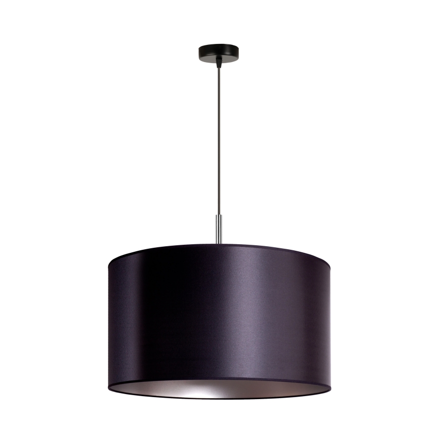 Duolla - Żyrandol na lince CANNES 1xE27/15W/230V śr. 45 cm czarny/srebrny
