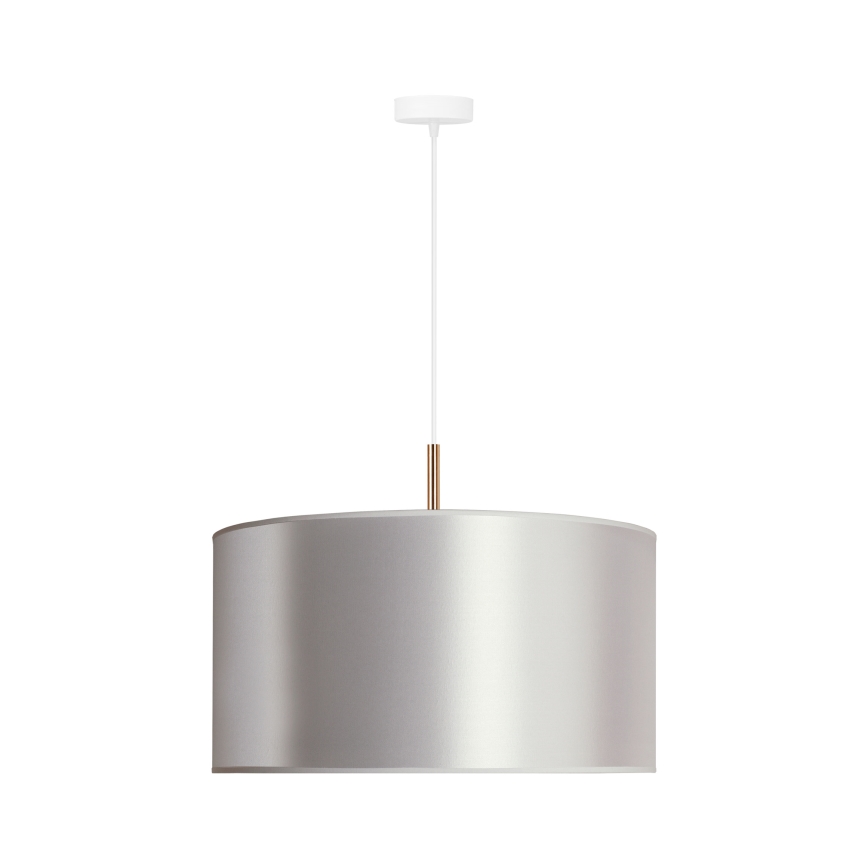 Duolla - Żyrandol na lince CANNES 1xE27/15W/230V śr. 45 cm srebrny/miedź