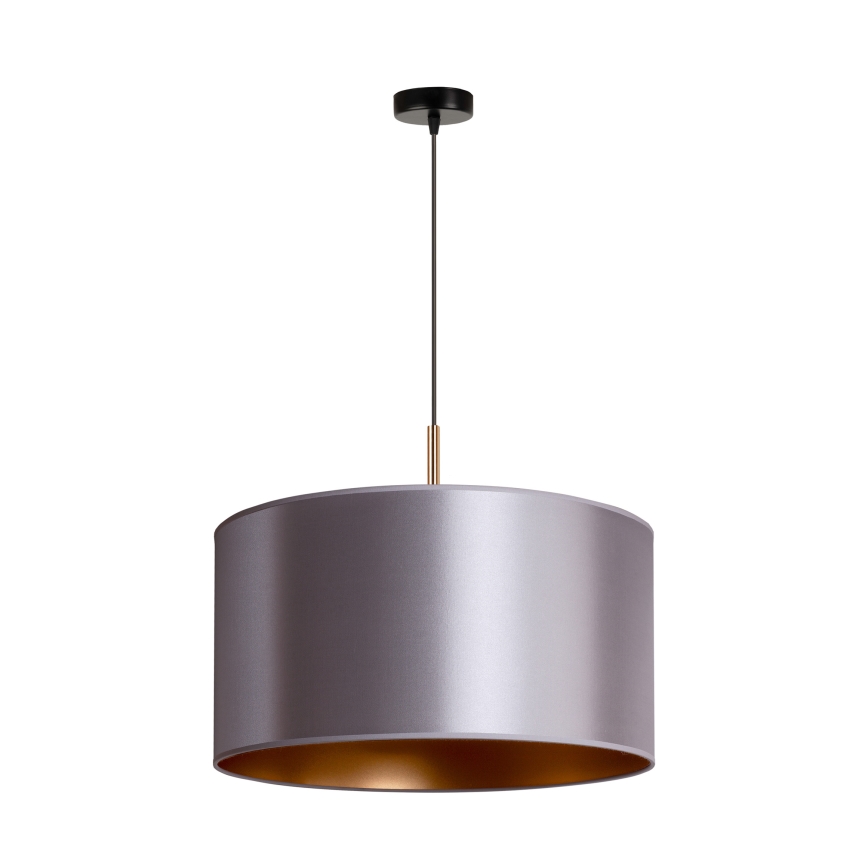 Duolla - Żyrandol na lince CANNES 1xE27/15W/230V śr. 45 cm srebrny/miedź