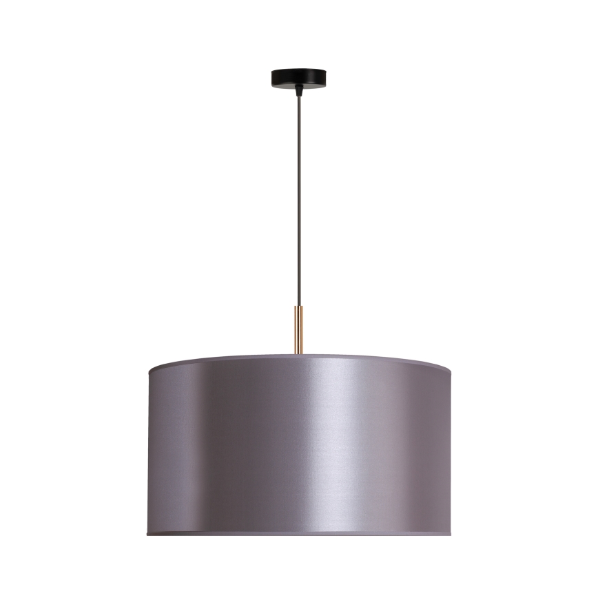 Duolla - Żyrandol na lince CANNES 1xE27/15W/230V śr. 45 cm srebrny/miedź