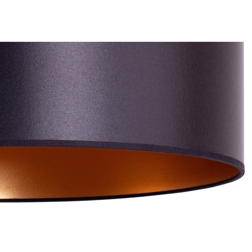 Duolla - Żyrandol na lince CANNES 1xE27/15W/230V śr. 50 cm czarny/miedź