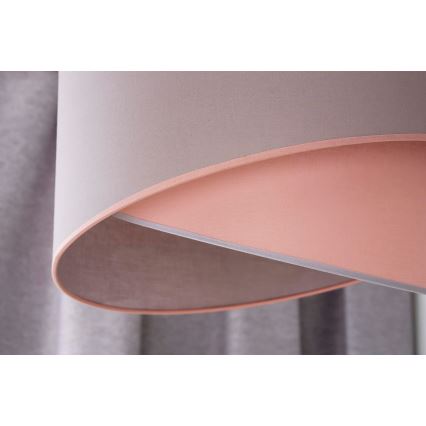 Duolla - Żyrandol na lince CELLO 1xE27/40W/230V śr. 45 cm różowy