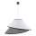 Duolla - Żyrandol na lince COCO 1xE27/40W/230V śr. 50 cm biały/czarny