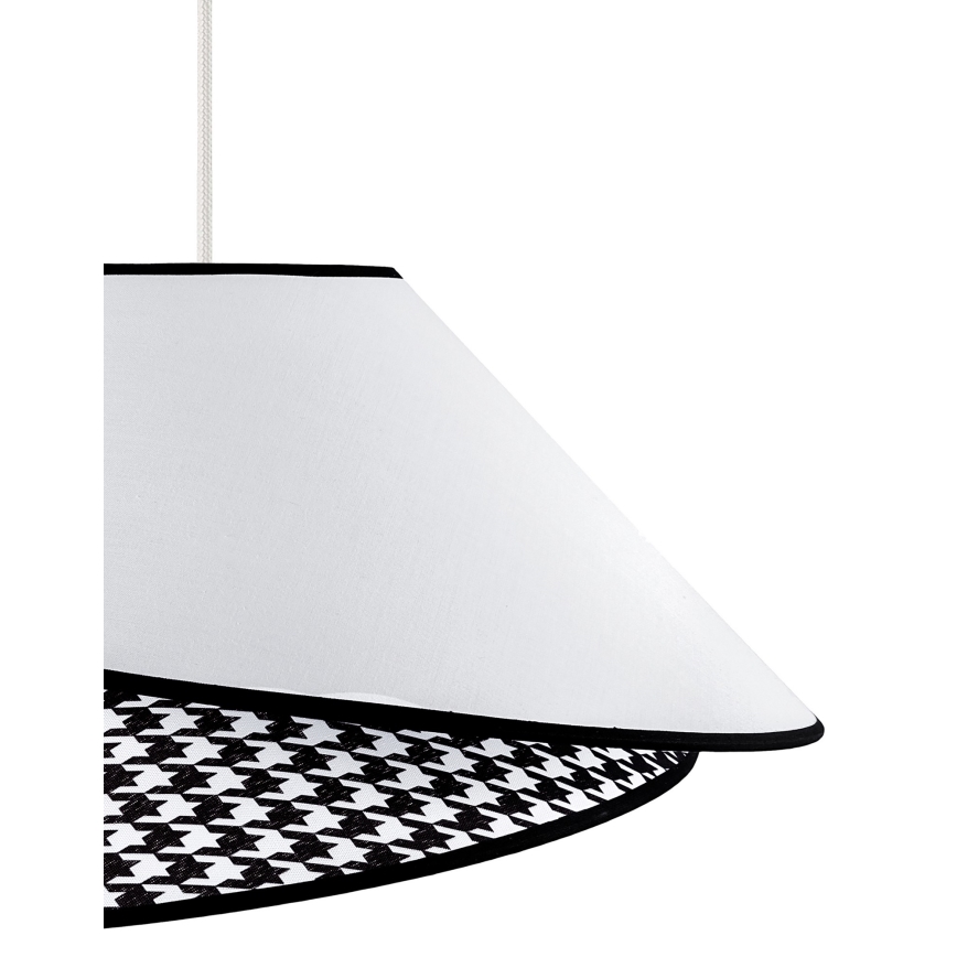 Duolla - Żyrandol na lince COCO 1xE27/40W/230V śr. 50 cm biały/czarny