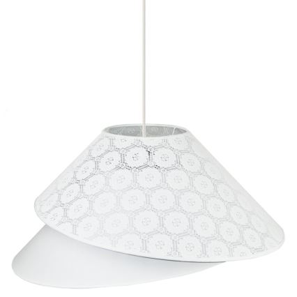 Duolla - Żyrandol na lince COCO 1xE27/40W/230V śr. 50 cm biały