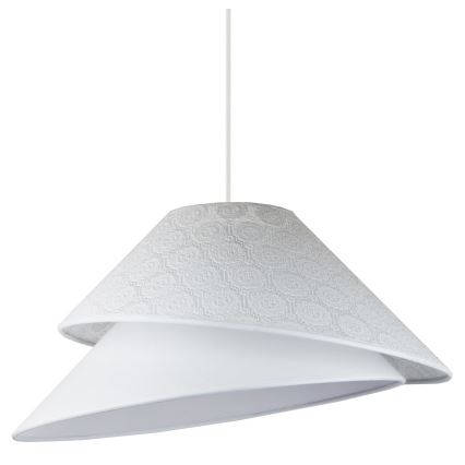 Duolla - Żyrandol na lince COCO 1xE27/40W/230V śr. 50 cm biały