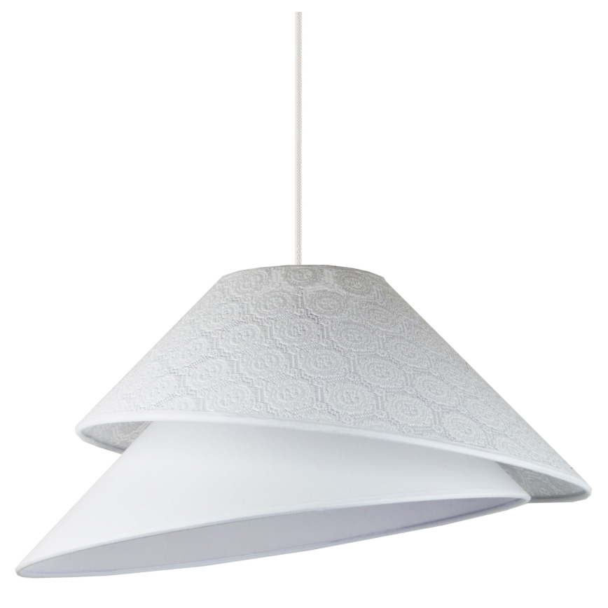 Duolla - Żyrandol na lince COCO 1xE27/40W/230V śr. 50 cm biały