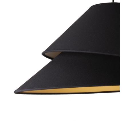 Duolla - Żyrandol na lince COCO 1xE27/40W/230V śr. 50 cm czarny