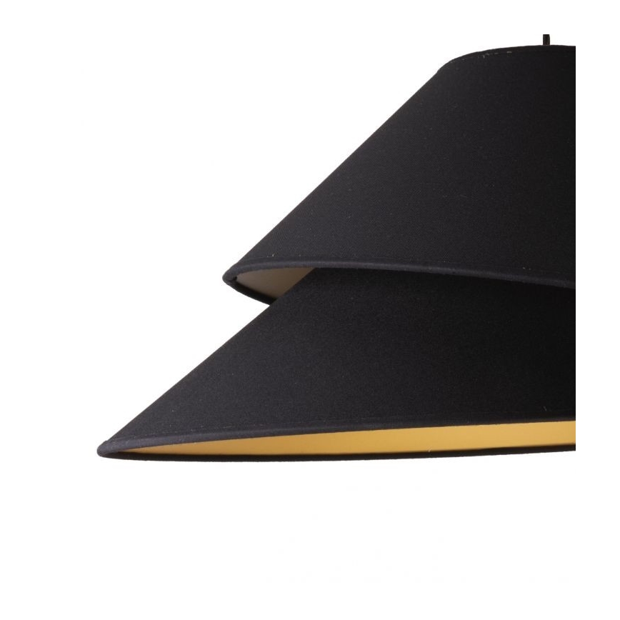 Duolla - Żyrandol na lince COCO 1xE27/40W/230V śr. 50 cm czarny