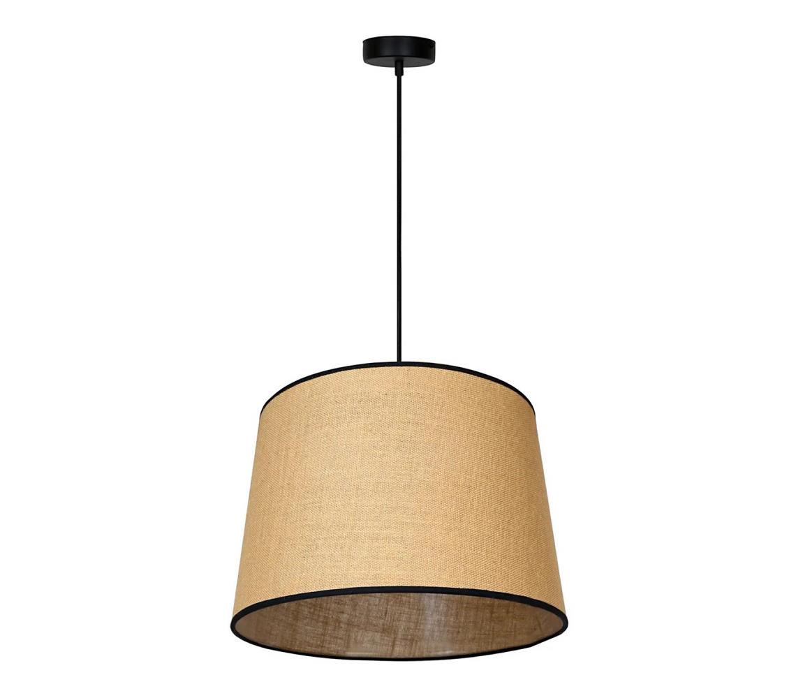 - Żyrandol na lince CONE 1xE27/15W/230V śr. 40 cm brązowy/czarny