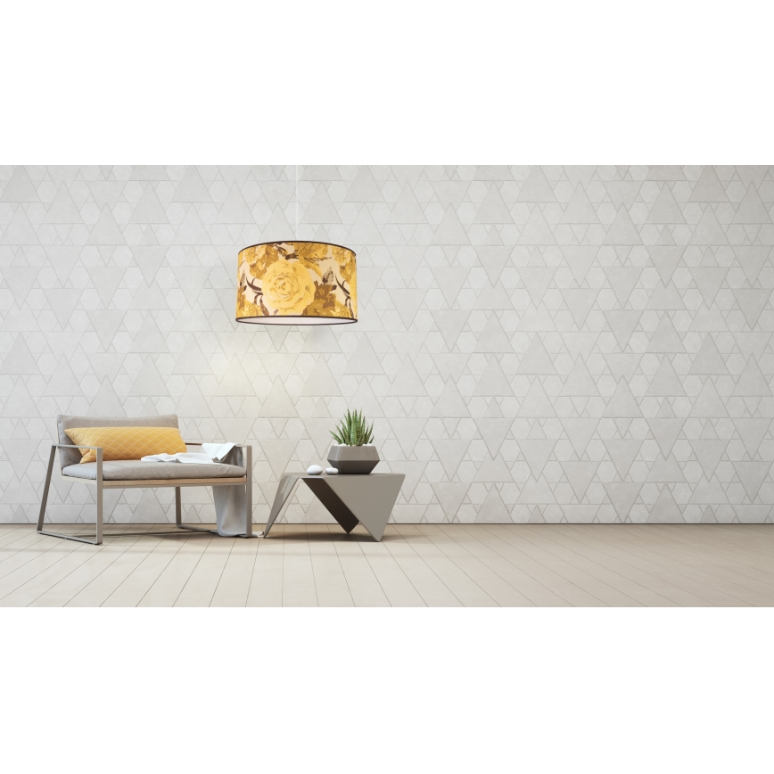 Duolla - Żyrandol na lince CONSTANCE 1xE27/40W/230V śr. 45 cm żółty