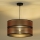 Duolla - Żyrandol na lince COPPER SHINY 1xE27/15W/230V śr. 40 cm miedziany/czarny