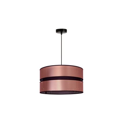 Duolla - Żyrandol na lince COPPER SHINY 1xE27/15W/230V śr. 40 cm miedziany/czarny