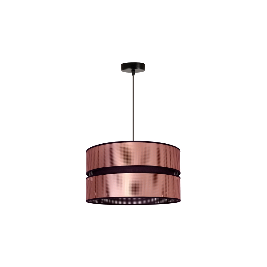 Duolla - Żyrandol na lince COPPER SHINY 1xE27/15W/230V śr. 40 cm miedziany/czarny