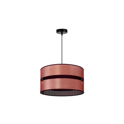 Duolla - Żyrandol na lince COPPER SHINY 1xE27/15W/230V śr. 40 cm miedziany/czarny