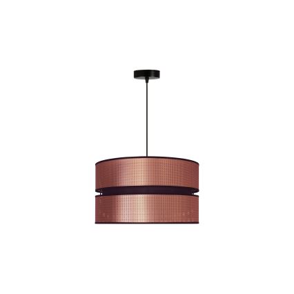 Duolla - Żyrandol na lince COPPER SHINY 1xE27/15W/230V śr. 40 cm miedziany/czarny