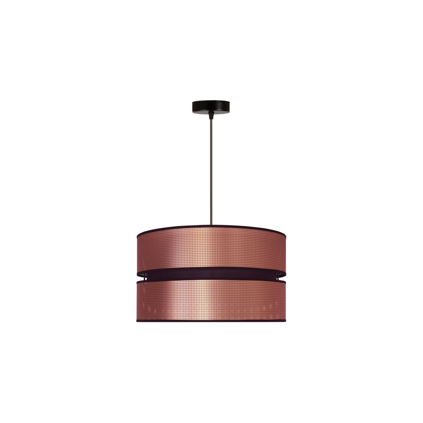 Duolla - Żyrandol na lince COPPER SHINY 1xE27/15W/230V śr. 40 cm miedziany/czarny