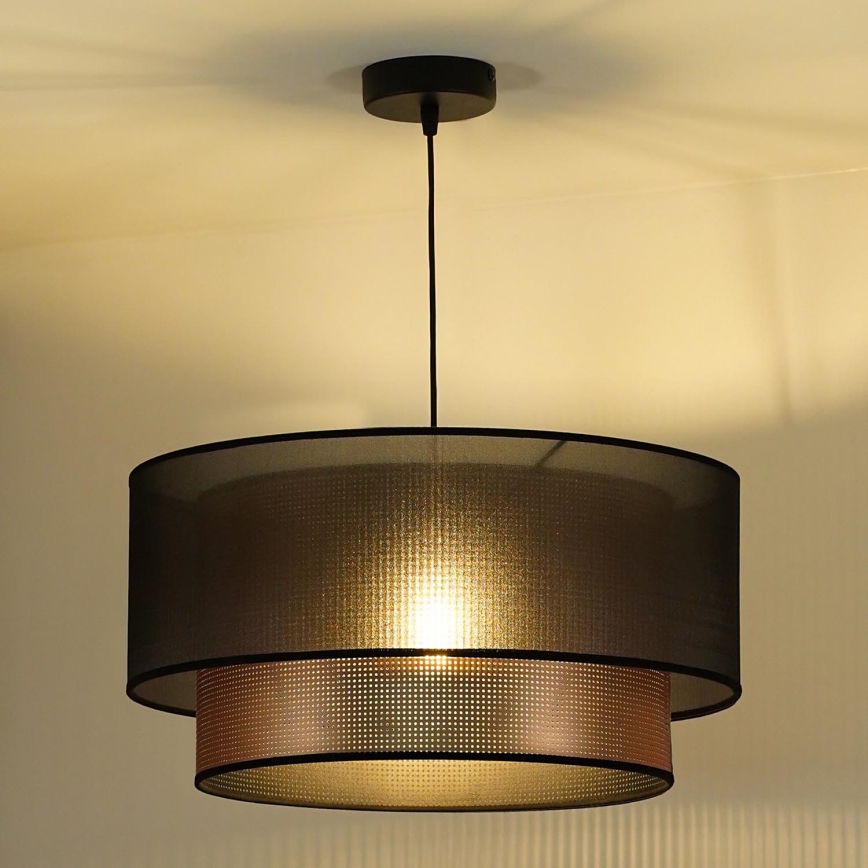 Duolla - Żyrandol na lince COPPER SHINY 1xE27/15W/230V śr. 45 cm brązowy/miedziany