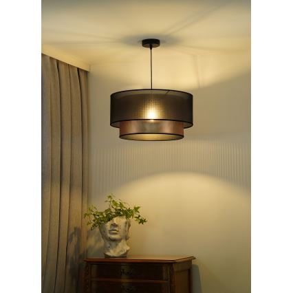 Duolla - Żyrandol na lince COPPER SHINY 1xE27/15W/230V śr. 45 cm brązowy/miedziany