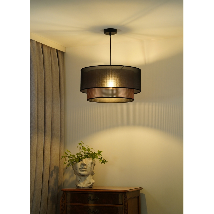 Duolla - Żyrandol na lince COPPER SHINY 1xE27/15W/230V śr. 45 cm brązowy/miedziany
