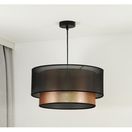 Duolla - Żyrandol na lince COPPER SHINY 1xE27/15W/230V śr. 45 cm brązowy/miedziany