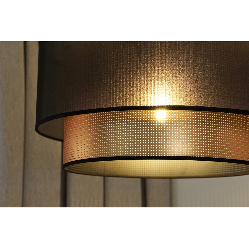 Duolla - Żyrandol na lince COPPER SHINY 1xE27/15W/230V śr. 45 cm brązowy/miedziany