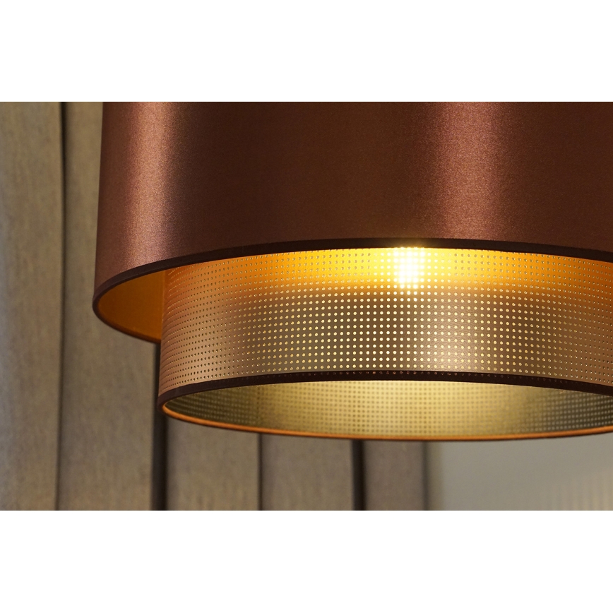 Duolla - Żyrandol na lince COPPER SHINY 1xE27/15W/230V śr. 45 cm miedziany