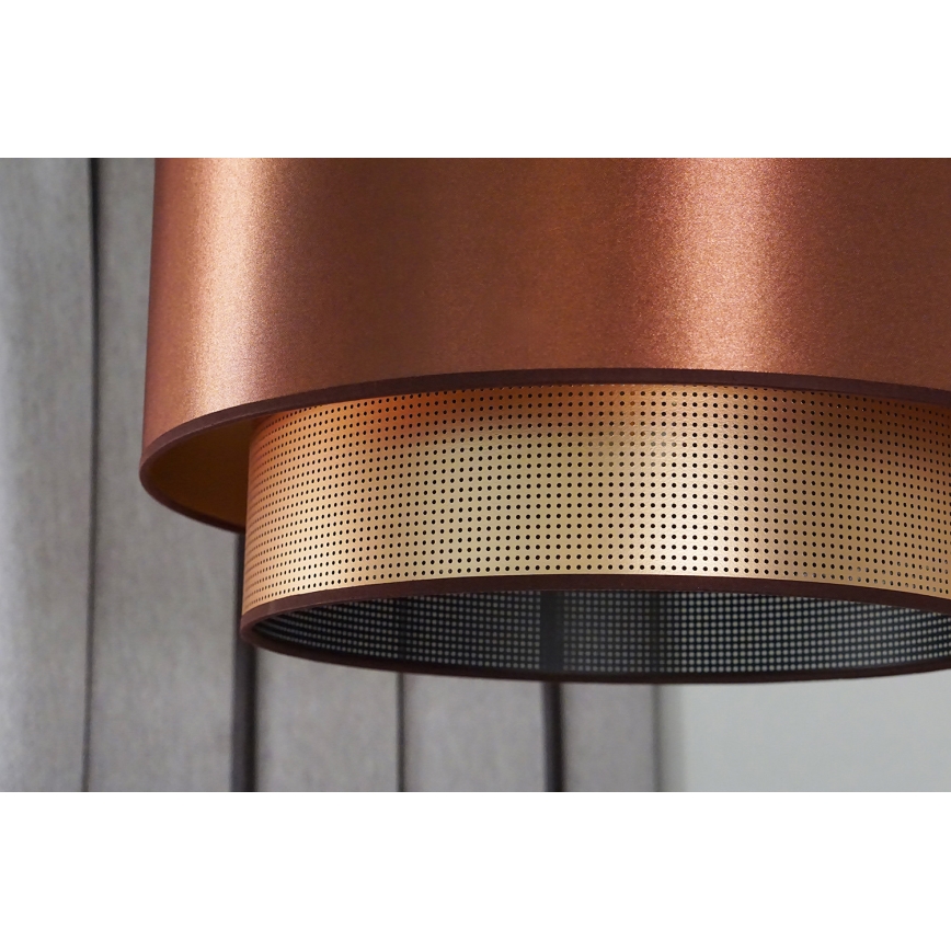 Duolla - Żyrandol na lince COPPER SHINY 1xE27/15W/230V śr. 45 cm miedziany
