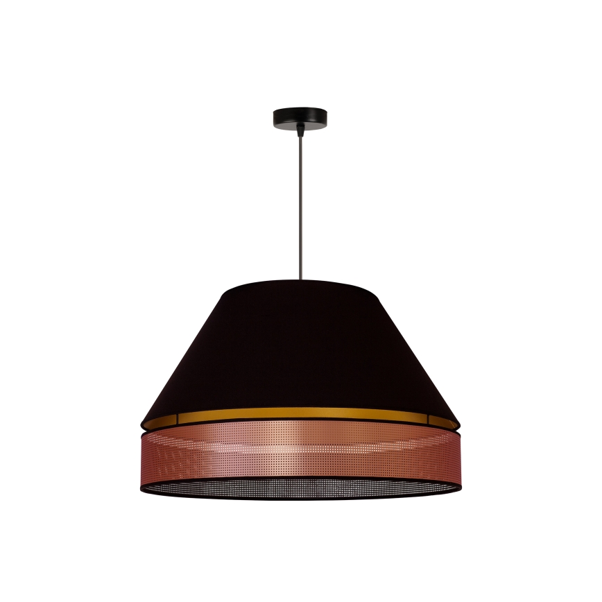 Duolla - Żyrandol na lince COPPER SHINY 1xE27/15W/230V śr. 60 cm czarny/miedziany