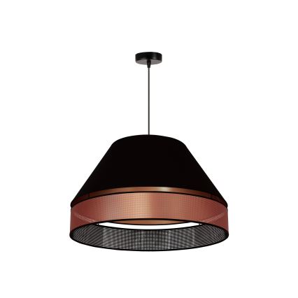 Duolla - Żyrandol na lince COPPER SHINY 1xE27/15W/230V śr. 60 cm czarny/miedziany