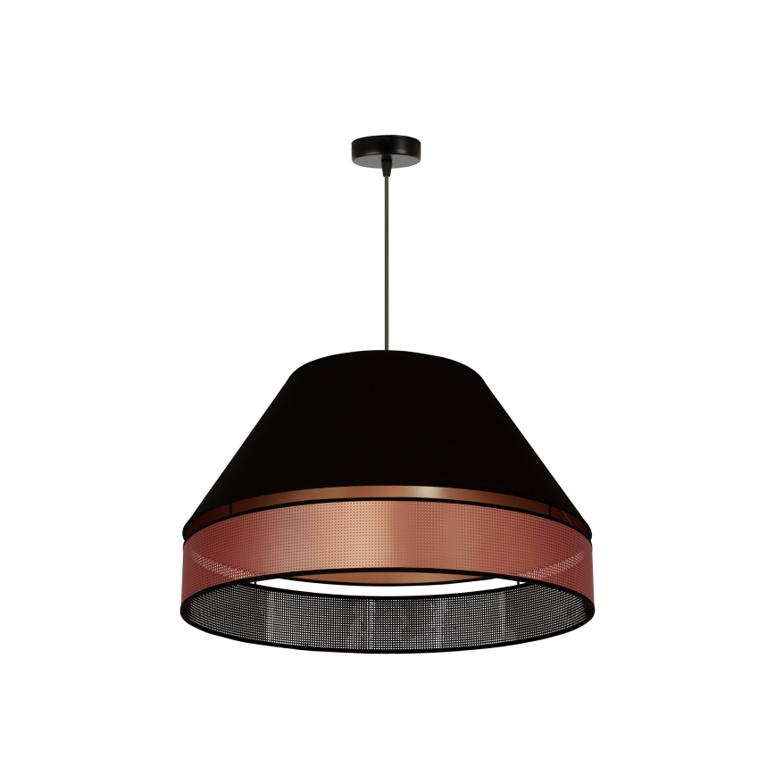 Duolla - Żyrandol na lince COPPER SHINY 1xE27/15W/230V śr. 60 cm czarny/miedziany