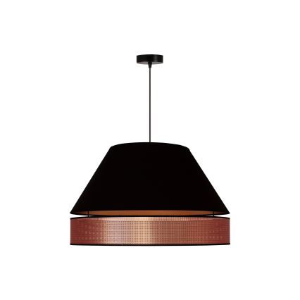 Duolla - Żyrandol na lince COPPER SHINY 1xE27/15W/230V śr. 60 cm czarny/miedziany