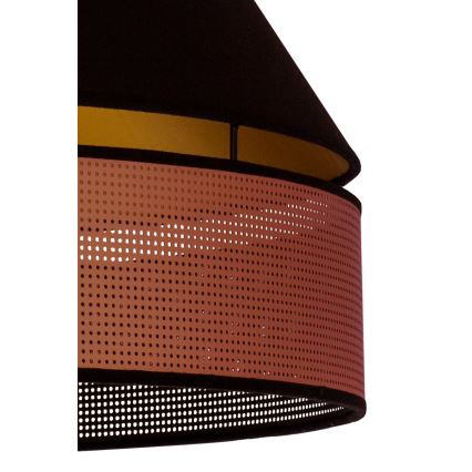 Duolla - Żyrandol na lince COPPER SHINY 1xE27/15W/230V śr. 60 cm czarny/miedziany