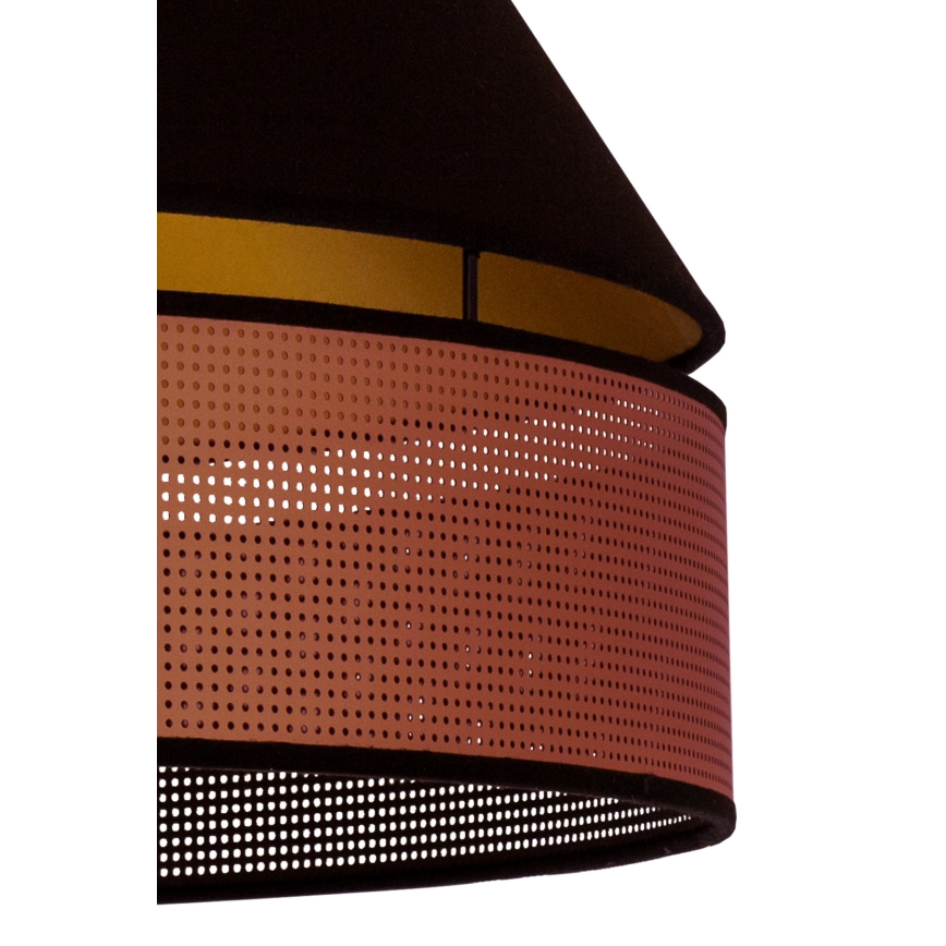 Duolla - Żyrandol na lince COPPER SHINY 1xE27/15W/230V śr. 60 cm czarny/miedziany