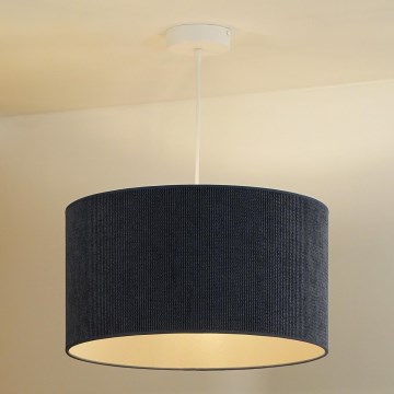Duolla - Żyrandol na lince CORDUROY 1xE27/15W/230V ciemny śr. 40 cm niebieski