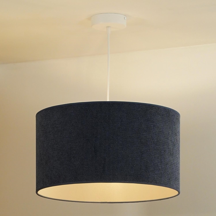 Duolla - Żyrandol na lince CORDUROY 1xE27/15W/230V ciemny śr. 40 cm niebieski