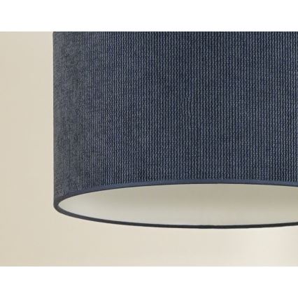 Duolla - Żyrandol na lince CORDUROY 1xE27/15W/230V ciemny śr. 40 cm niebieski