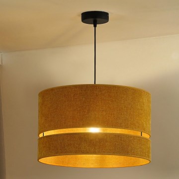 Duolla - Żyrandol na lince DOUBLE 1xE27/15W/230V śr. 40 cm pomarańczowy