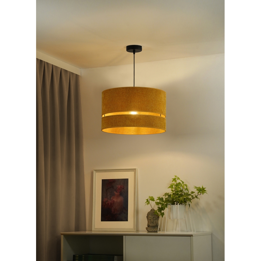 Duolla - Żyrandol na lince DOUBLE 1xE27/15W/230V śr. 40 cm pomarańczowy