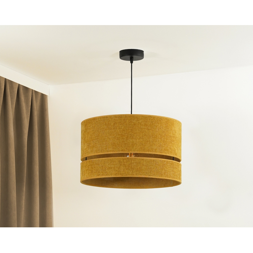Duolla - Żyrandol na lince DOUBLE 1xE27/15W/230V śr. 40 cm pomarańczowy