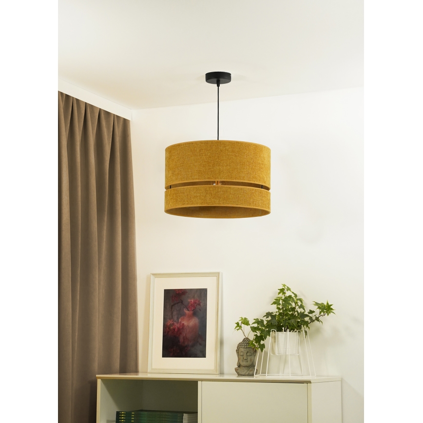 Duolla - Żyrandol na lince DOUBLE 1xE27/15W/230V śr. 40 cm pomarańczowy