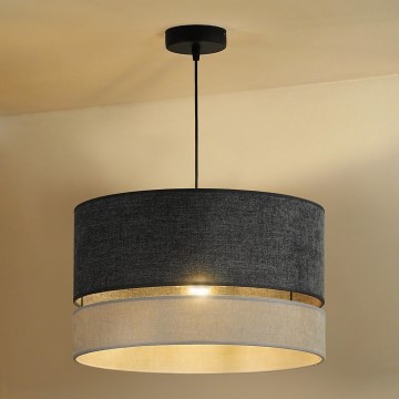 Duolla - Żyrandol na lince DOUBLE 1xE27/15W/230V śr. 40 cm szary