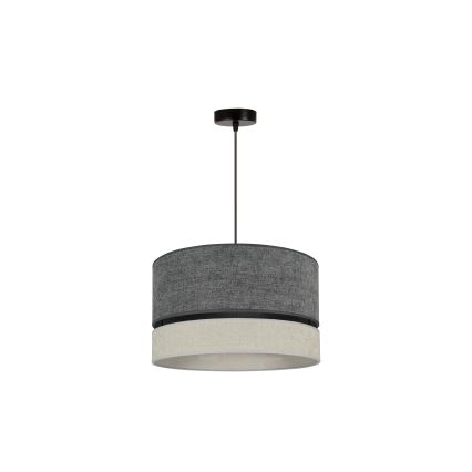 Duolla - Żyrandol na lince DOUBLE 1xE27/15W/230V śr. 40 cm szary
