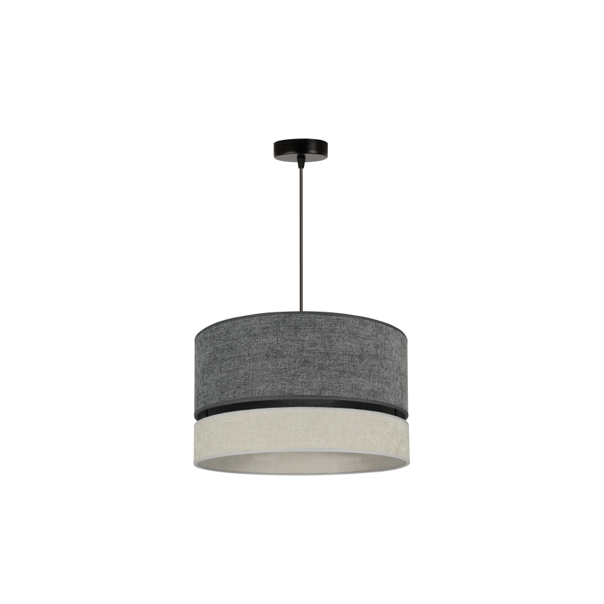 Duolla - Żyrandol na lince DOUBLE 1xE27/15W/230V śr. 40 cm szary