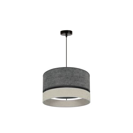 Duolla - Żyrandol na lince DOUBLE 1xE27/15W/230V śr. 40 cm szary