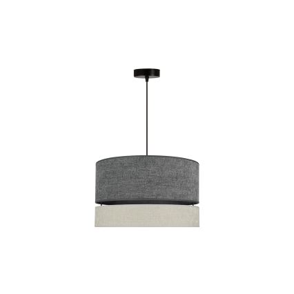 Duolla - Żyrandol na lince DOUBLE 1xE27/15W/230V śr. 40 cm szary